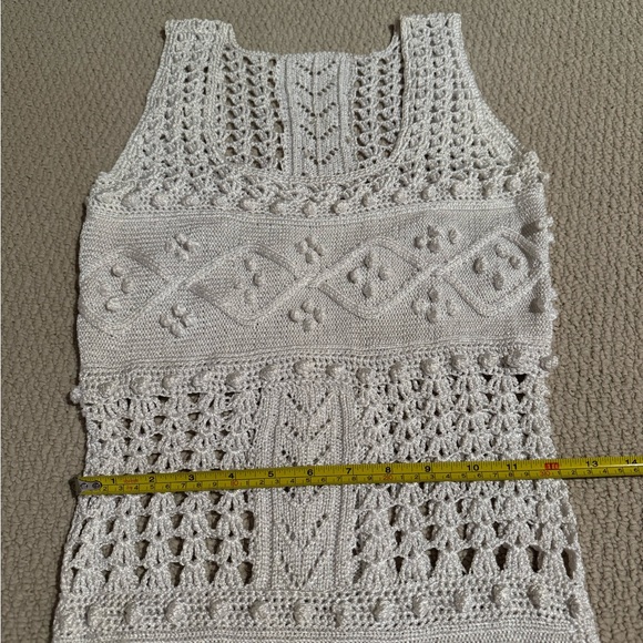 Handmade silk crochet dress - Picture 9 of 12
